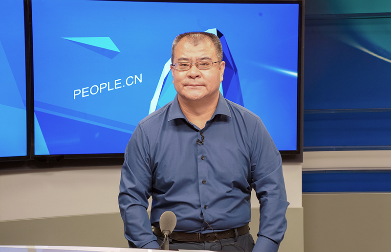 中國東方演藝集團黨委書記、董事長景小勇接受人民網專訪。