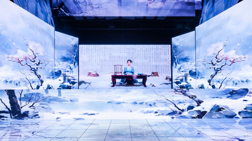 網(wǎng)易云音樂與小冰公司推出虛擬歌手陳水若演唱《風(fēng)雪千千》。主辦方供圖